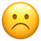 Frowning Face emoji on Apple